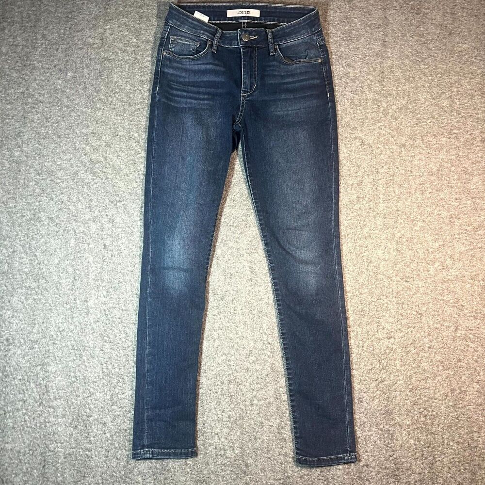 Joe's Women's Size 25 Blue Skinny Leg Dark Wash Cotton Blend Stretch Denim Jeans